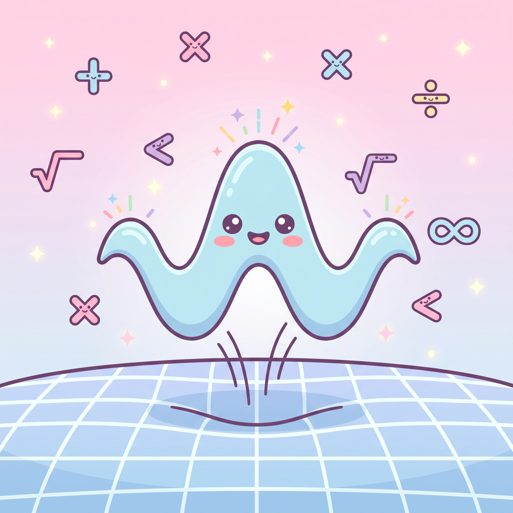 Sine Wave Bouncing on Trampoline